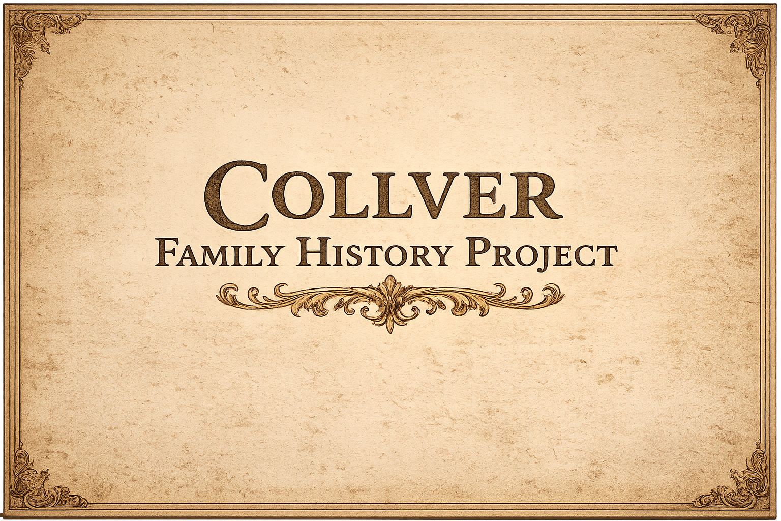 The Collver Family History Project