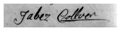 The handwritten signature of Jabez Collver.