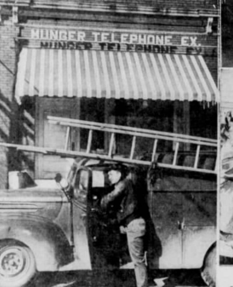 The Munger Telephone Exchange building — Bay City Times, March 8, 1953